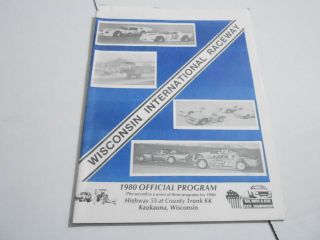 Misc - 2579 Car Racing Program - 1980 Wisconsin International Raceway