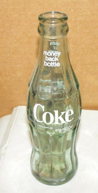 Vintage Coca Cola Coke Bottle Hobble Skirt 6 1/2 Fl Oz Quincy Florida