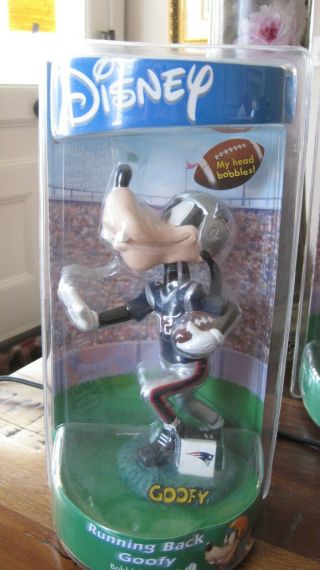 England Patriots Goofy Running Back Bobble Head 2003 Disney Special Edition