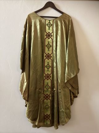 Antique Vintage Catholic Priest Vestment Chasuble