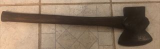 Antique Vintage Broad Head Axe Hatchet Axe Handed Looks Forged Unmarked
