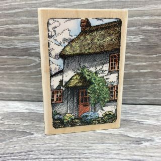 Mo53 Sunnybank Cottage 1996 Stampendous Vintage Wood Mounted Rubber Stamp (16)