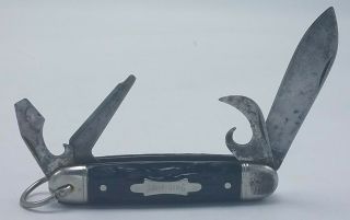 Vintage Kamp - King Imperial 4 Tool Folding Pocket Knife Prov Ri Usa