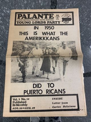 Vintage Latin Political Newspaper 1960’s