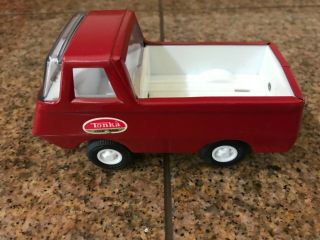 Vintage Red And White Tonka Truck (pressed Metal And Plastic)