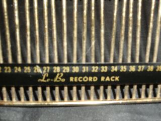Vtg Le - Bo Wire 45 ' s Vinyl Record Rack Holder Holds 60 2