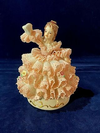 Vintage Irish Dresden Babette Lace Figurine