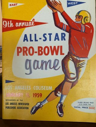 9th Annual East Vs West All Star Pro - Bowl Game Program