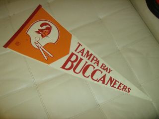 Vintage Tampa Bay Buccaneers Nfl Full Size Football Pennant