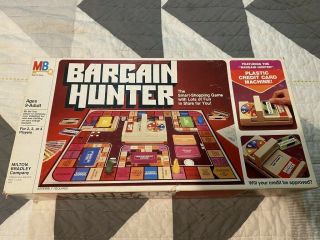 Vintage Milton Bradley Bargain Hunter Board Game