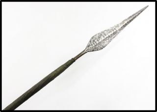 Antique Shona Spear Assegai Wire Work N Zulu Knobkerrie Club Look 19th Rare