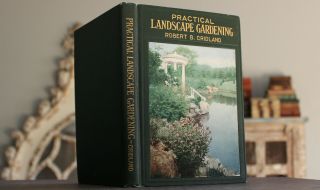 Rare Antique Old Book Landscape Gardening 1925 Illustrated Nature Plants Scarce