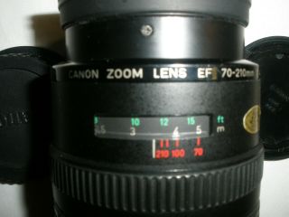 Vintage Canon EF 70 - 210mm Macro Zoom Lens 1:4 with caps 2
