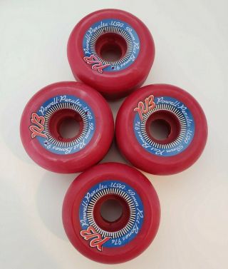 Powell Peralta Nos 80’s Rat Bones 59mm/97a Skateboard Wheels Red Og