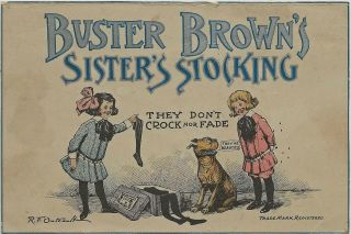Antique Victorian Trade Card For Buster Brown 