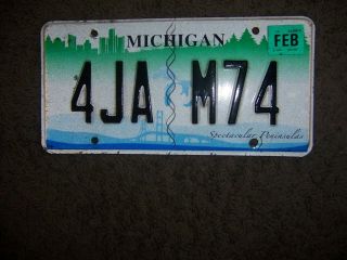 Michigan License Plate Spectacular Peninsulas Mi
