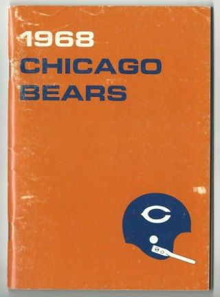 1968 Chicago Bears Football Media Guide,  Gale Sayers Dick Butkus,  Buffone Fair