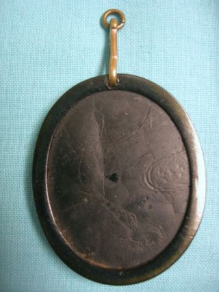 Antique Victorian WHITBY JET Hand Carved CAMEO Pendant 2