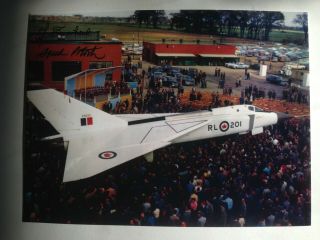 Avro Cf - 105 Arrow:12 " X 9 " Colour Photo Of Rl - 201 - Roll Out