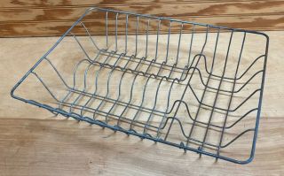 Vintage Farmhouse Kitchen Sink Metal Wire Countertop Dish Drying Rack Drainer