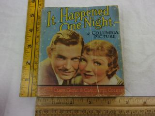 It Happened One Night 1935 Clark Gable Claudette Colbert Movie Book Blb Vintage