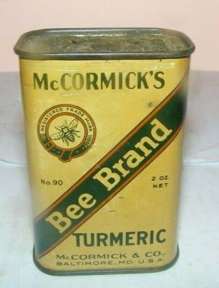 Vintage Spice Tin Mccormick 