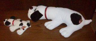 2 Vintage Pound Puppies,  7.  5 " And 18 " Long By Tonka,  1985,  Vg,