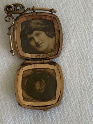 Small Antique Victorian Edwardian W & H Co.  Rolled Gold Locket