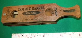 500 1 - Vintage M.  A.  D.  " Double Barrel " Turkey Box Call