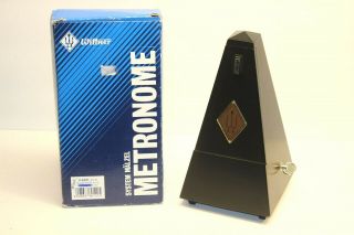 Vintage Wittner Metronome Made In W.  Germany In The Box Black 6401