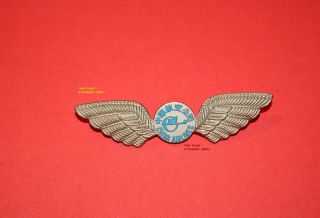 Cal China Air Airlines Logo Plastic Junior Jr Pilot Kid Kiddie Wings Badge Pin