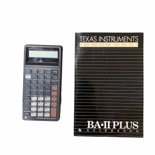 Vintage Texas Instruments Ba Ii Plus Professional Financial Calculator 1990
