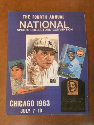 Official Program Of The 1983 4th Annual National Sports Collectors Convention