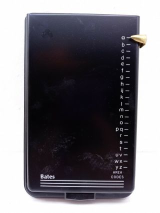 Vintage Bates List Finder Phone Number Address Book Pencilist 501 Model Black