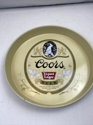 Vintage Coors Export Lager Beer 13 - 1/2 " Serving Tray