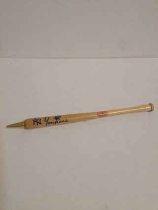 Vintage Ny Yankees World Champions Baseball Bat Mechanical Pencil