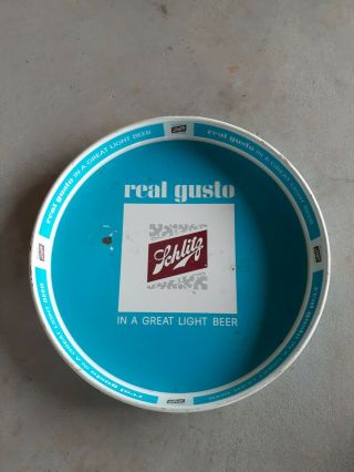 Vintage Schlitz Real Gusto 1965 Beer Tray