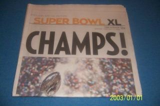2006 Tribune Review Pittsburgh Steelers Bowl Xl Champions Complete News