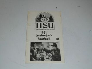 1981 Humboldt State College Football Media Guide Ex - 31