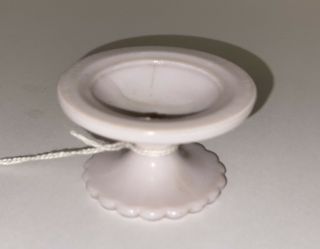 Antique Mascot Disk Immerser For Fruit Jar Lid Pat 1886 Opaque White Milk Glass