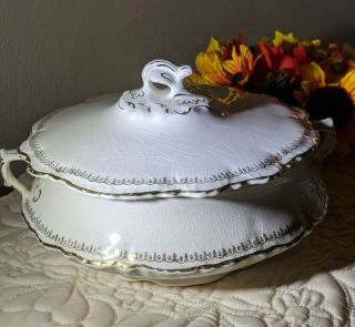 Vintage Homer Laughlin Hudson Vegetable Dish With Lid Perfect For Thanksgiving