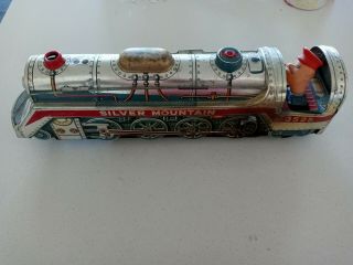 Vintage Silver Mountain 3525 Tin Toy Train - Modern Toys Japan - Great