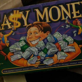 Vintage Easy Money Board Game 1996 Milton Bradley 2 To 4 Players Ages 9 And Up