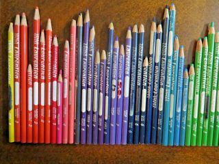 86 Vintage Venus Laurentien Canada Colored Pencil Crayons 1 - 24 Made In Canada
