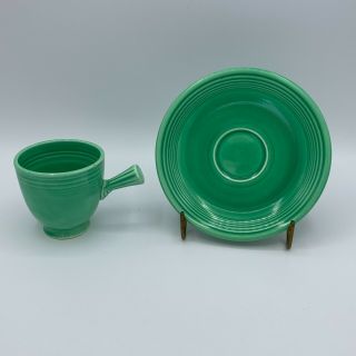 Vintage Fiestaware Demitasse Cup & Saucer - Light Green
