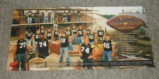2005 University Of Iowa Hawkeyes Football Seniors Schedule Poster Chad Greenway