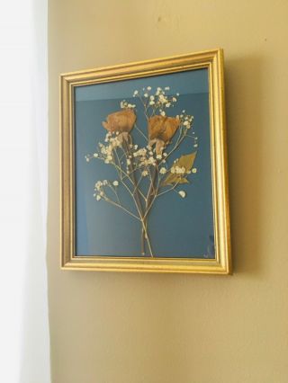 Vintage Dried Flowers Framed Art,  Baby 