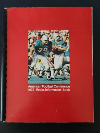 Nfl 1972 American Football Conference Media Information Book