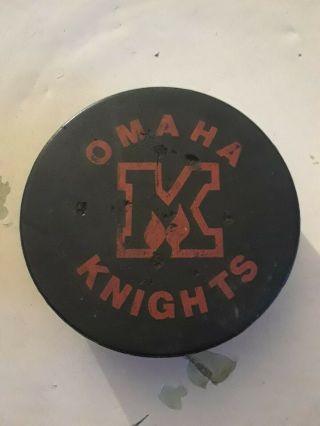 Omaha Knights Chl Hockey Puck 1970 