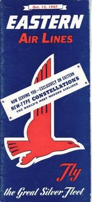Eastern Air Lines Timetable 1947/10/15